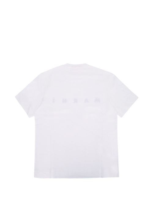 T-shirt unisex bambino Marni Kids nera con logo a contrasto MARNI KID | M002MVM00RF0M100